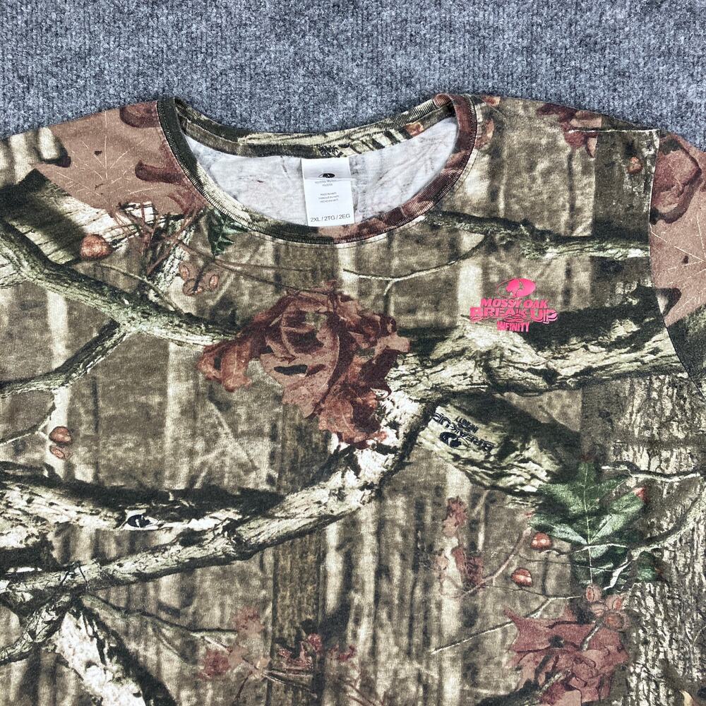 Mossy‎ Oak T-Shirt Womens Size 2XL Camo Break-Up Infinity Outdoor Hunting